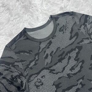 LULULEMON Metal Vent Shirt Men's Size Small Camo Print "New York" Vented Active